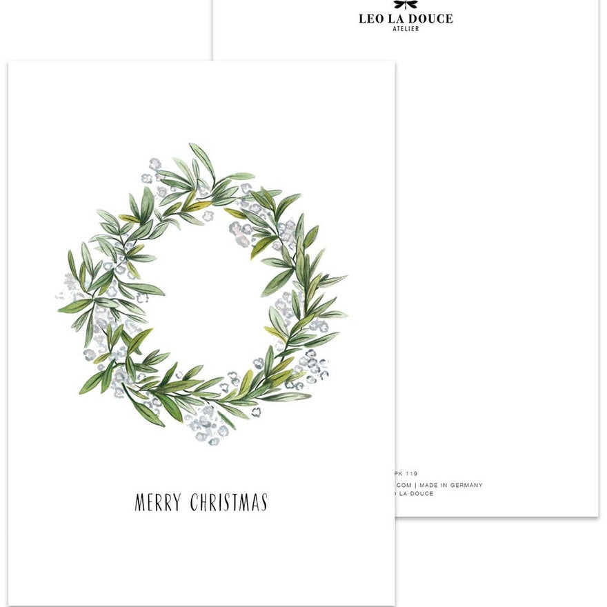 Kaart Christmas Wreath
