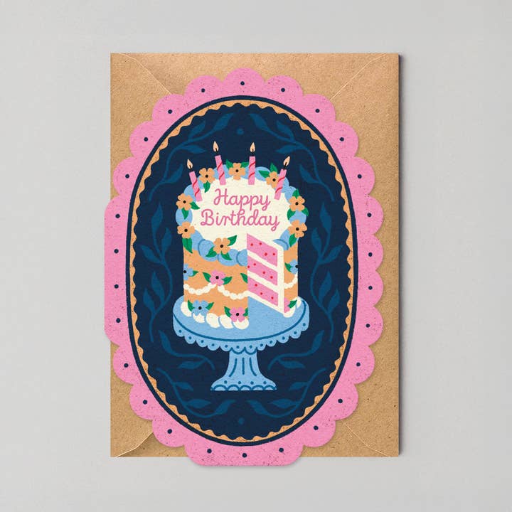Kaart Pink Framed Birthday Card