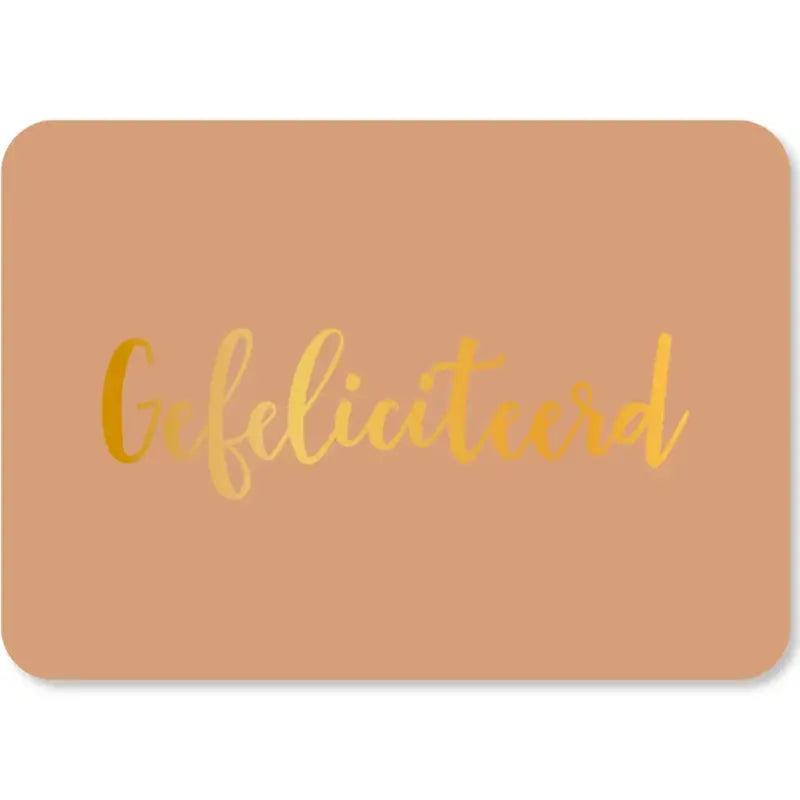 Félicitations de carte Film d'or