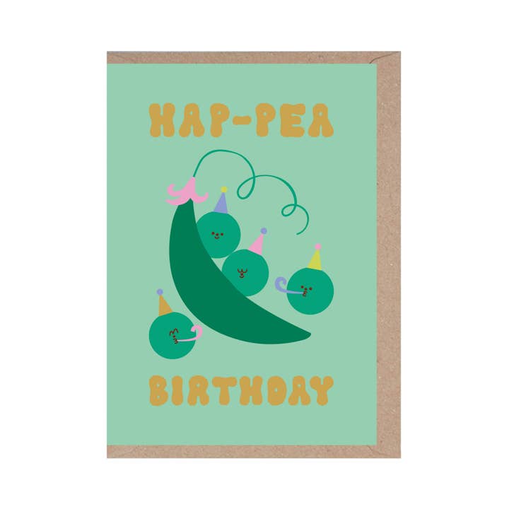 Kaart Hap-pea Birthday