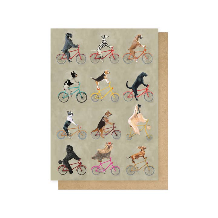 Kaart Cycling Dogs