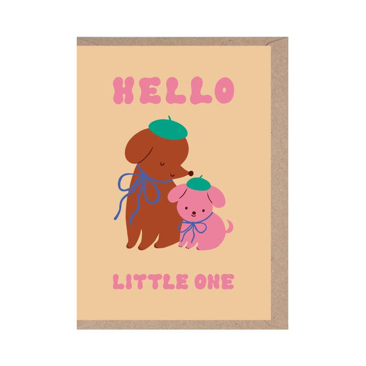 Kaart Hello Little One | Cute Dogs
