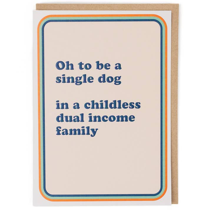 Kaart Single Dog