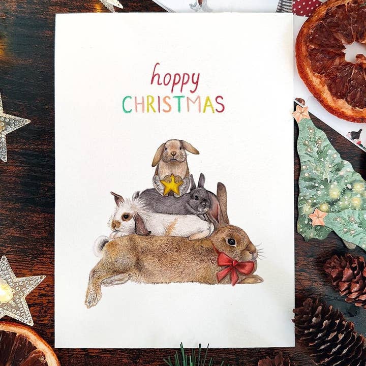 Kaart Hoppy Christmas