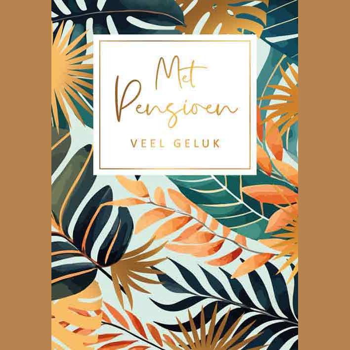 Kaart Met Pensioen Veel Geluk