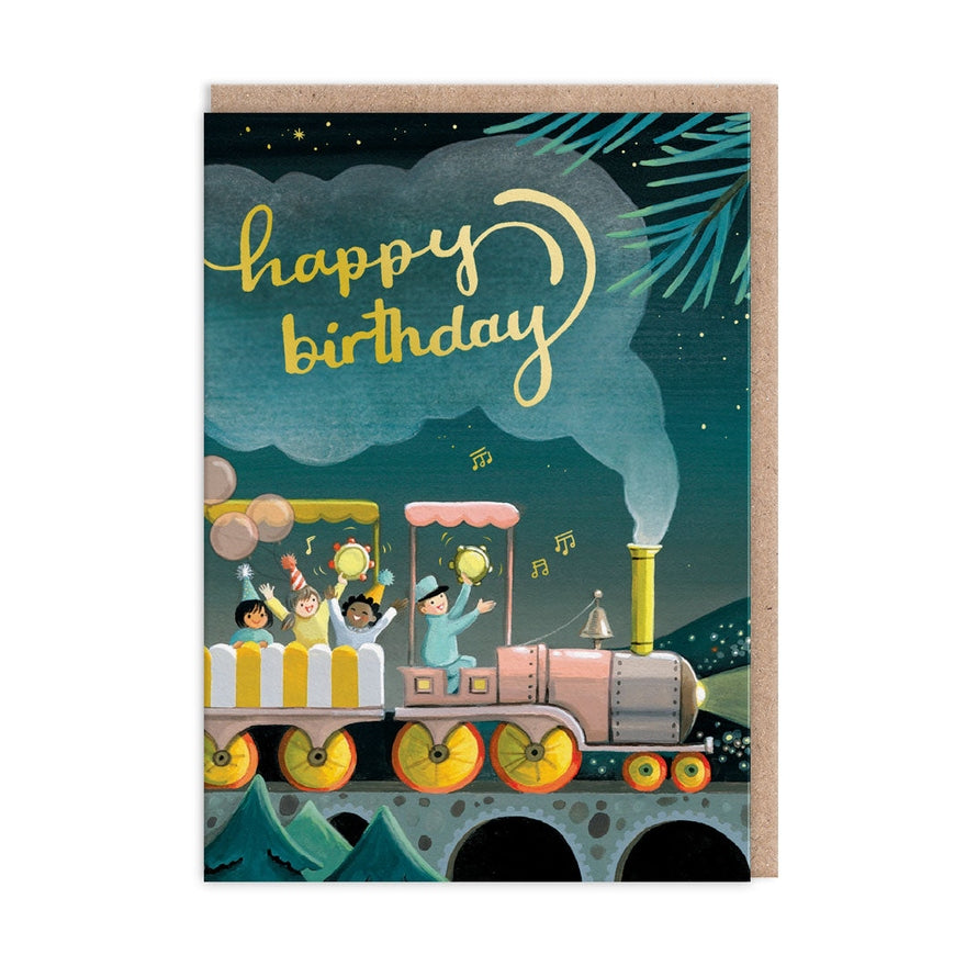 Kaart Birthday Train