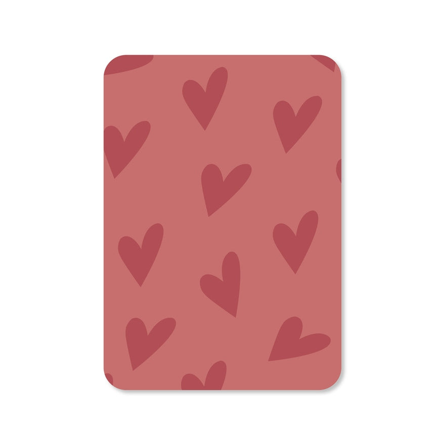 Kaart Hartjes Roze