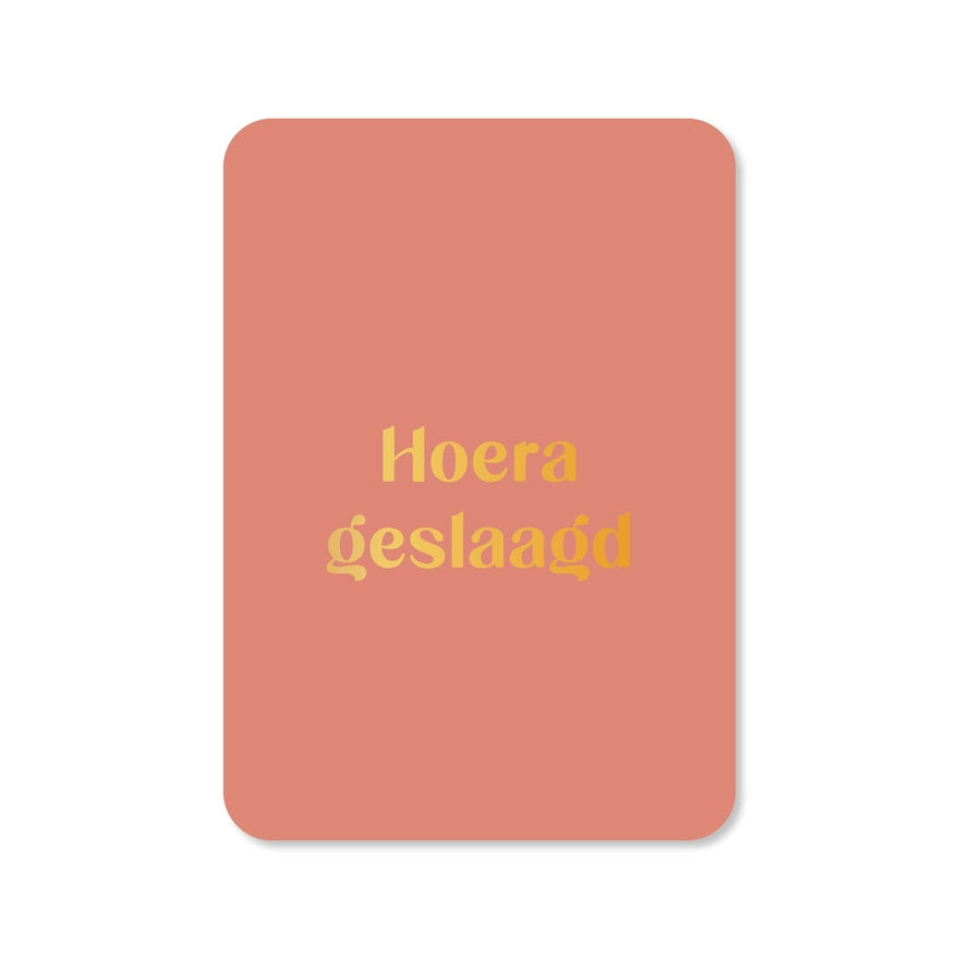 Kaart Hoera Geslaagd