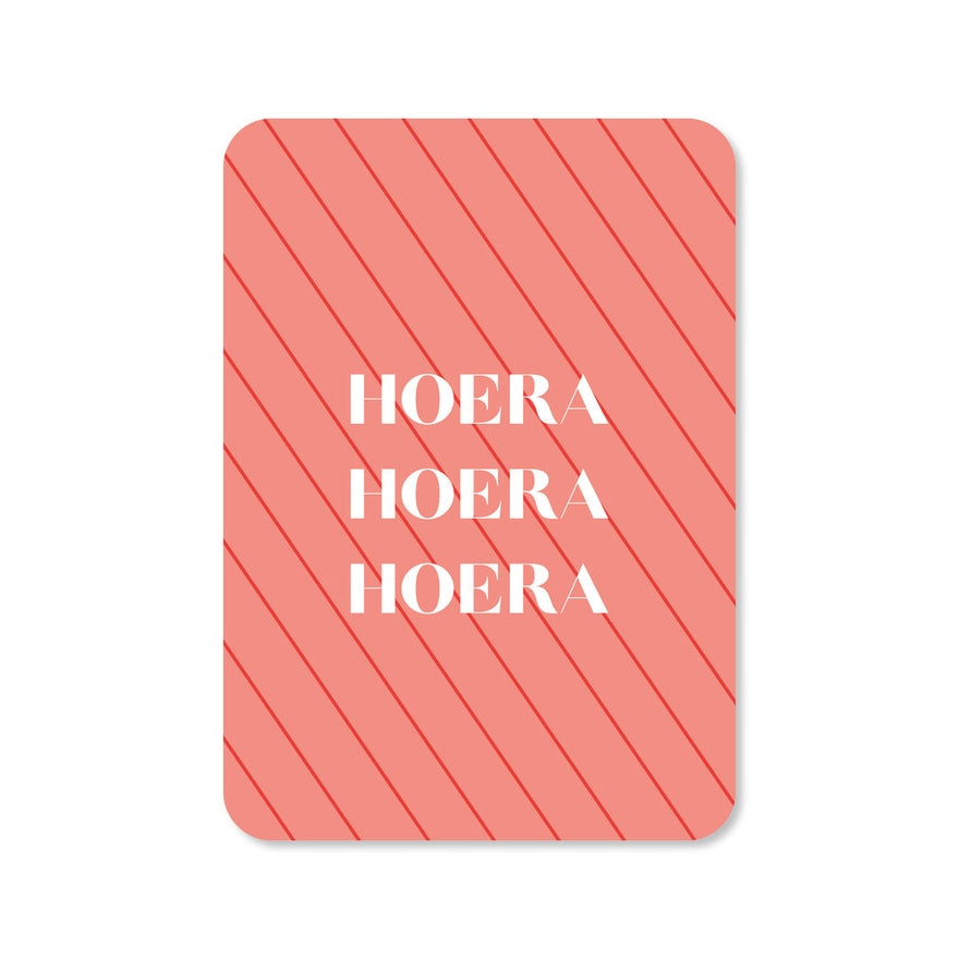 Kaart Hoera Hoera Hoera