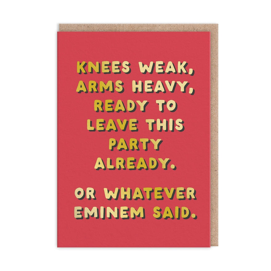 Kaart Knees Weak