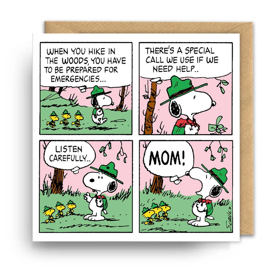 Carte les urgences de Snoopy