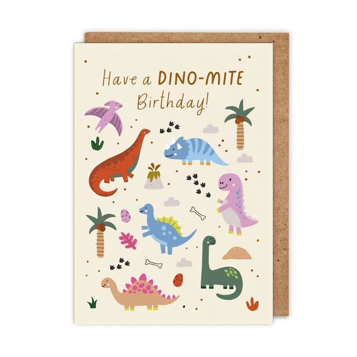 Kaart Dino-mite Birthday