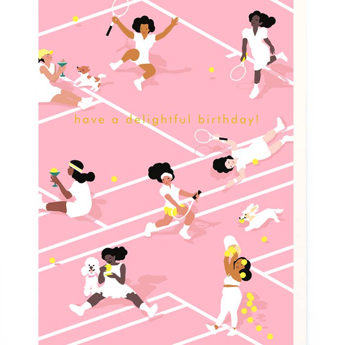 Anniversaire de tennis cartographier