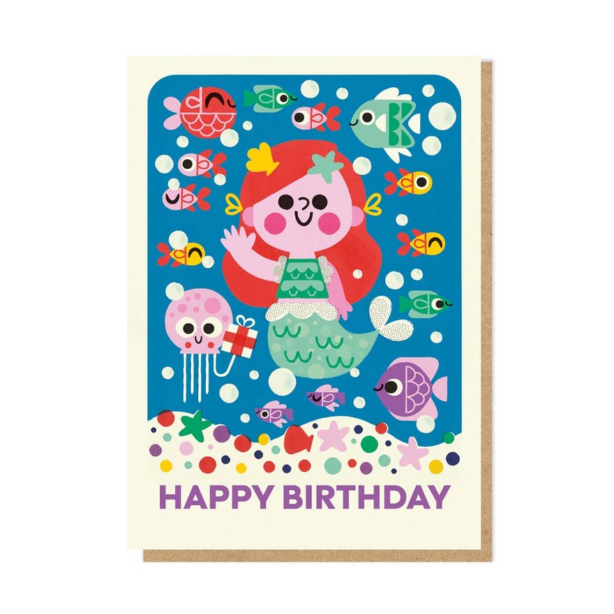 Kaart Mermaid Birthday
