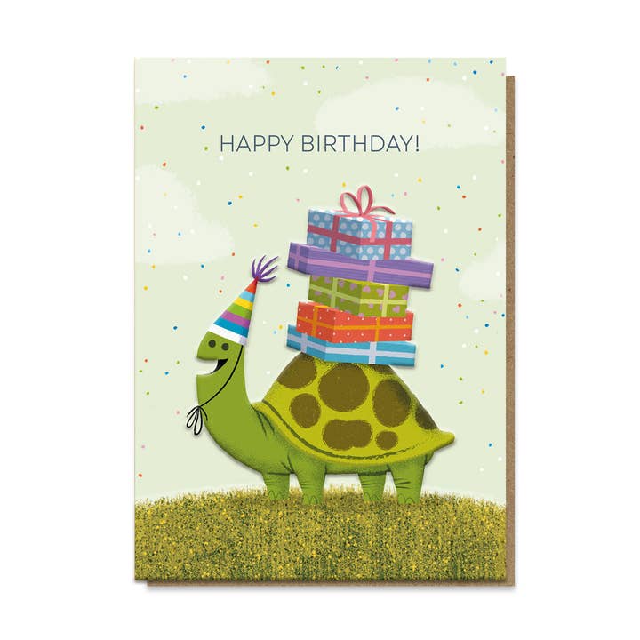 Kaart Cute Tortoise Birthday