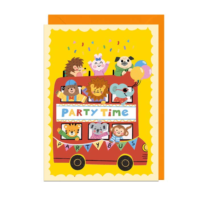 Kaart Party Time Bus