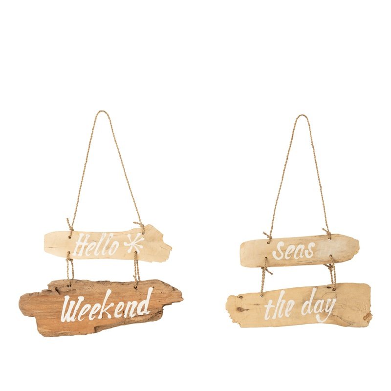 J-Line Plakkaat Hello Weekend Krossproducts | De online winkel voor hebbedingetjes