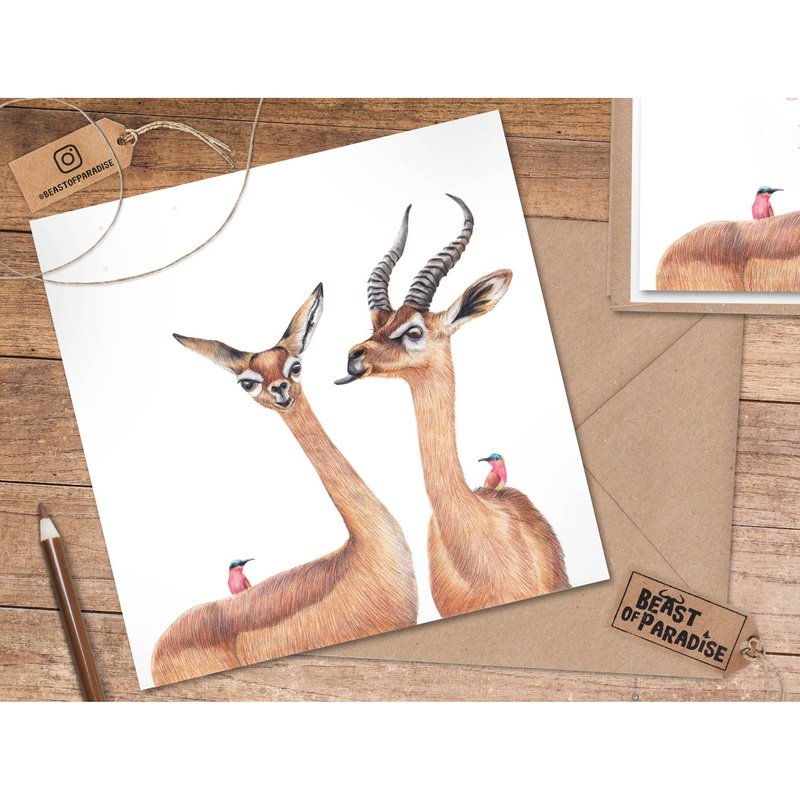 Kaart Gazellen | Throw a Kiss