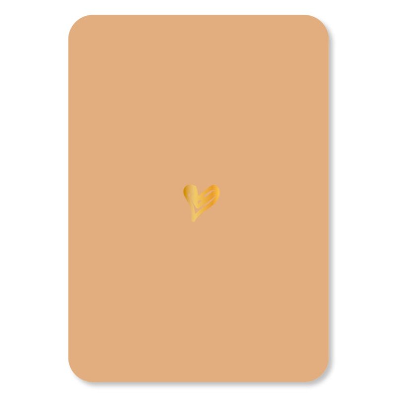 Feuille d'or coeur de carte
