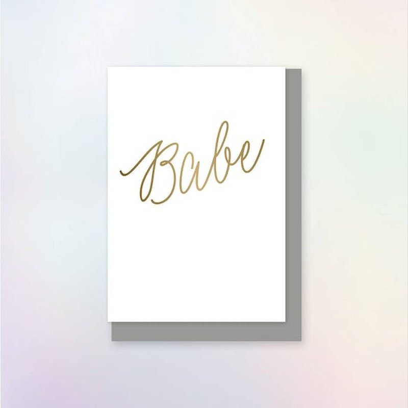 Kaart Babe | Div.Kleuren Krossproducts | De online winkel voor hebbedingetjes