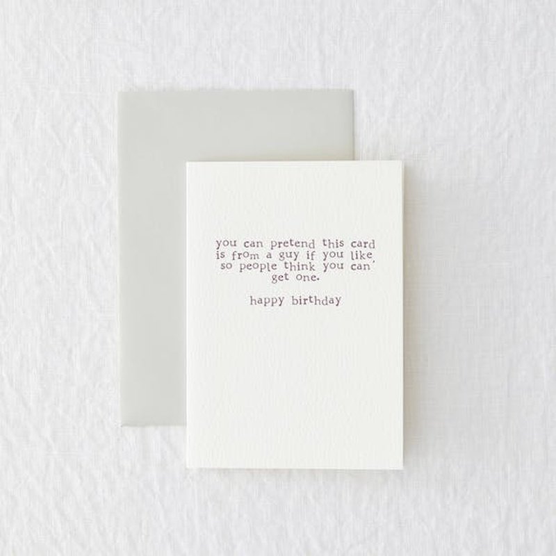 Kaart You Can Pretend This Card Is From a Guy Krossproducts | De online winkel voor hebbedingetjes