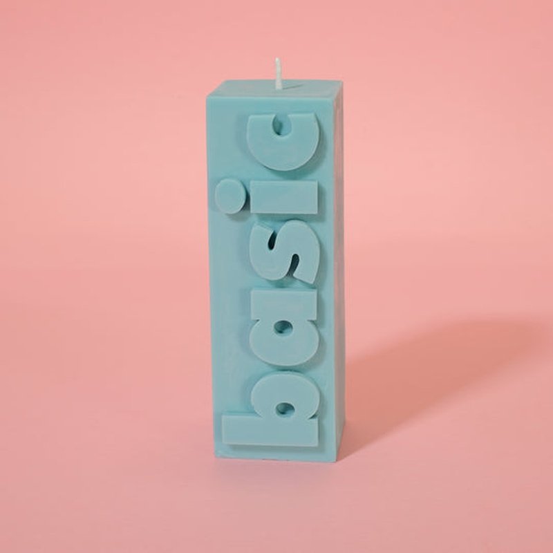 Slogan Block Pillar Candle | Diverse Varianten Krossproducts | De online winkel voor hebbedingetjes
