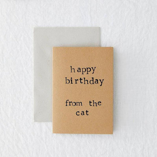 Kaart Happy Birthday From The Cat