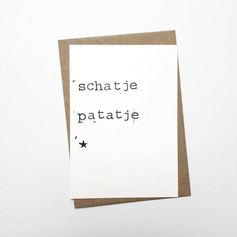 Kaart Schatje Patatje