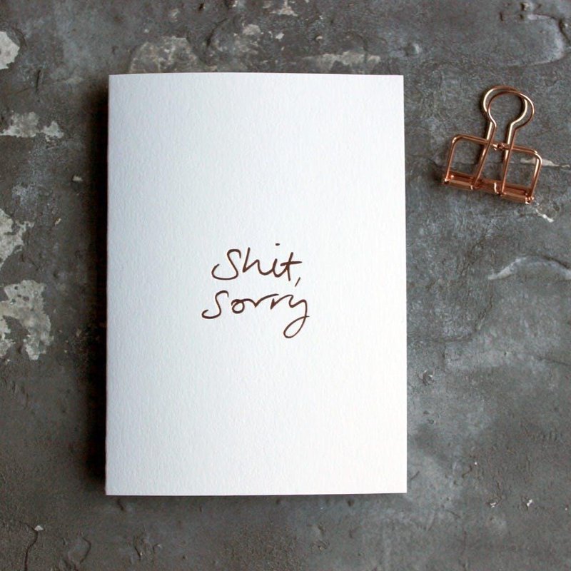 Kaart Shit Sorry