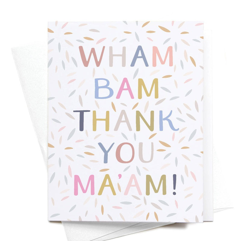 Kaart Wham Bam Thank You Ma'am