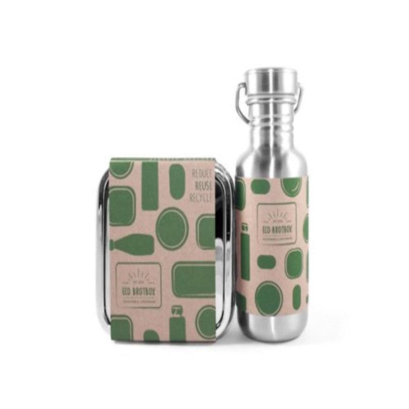 Lunchset | RVS | Lunchbox + drinkfles Krossproducts | De online winkel voor hebbedingetjes
