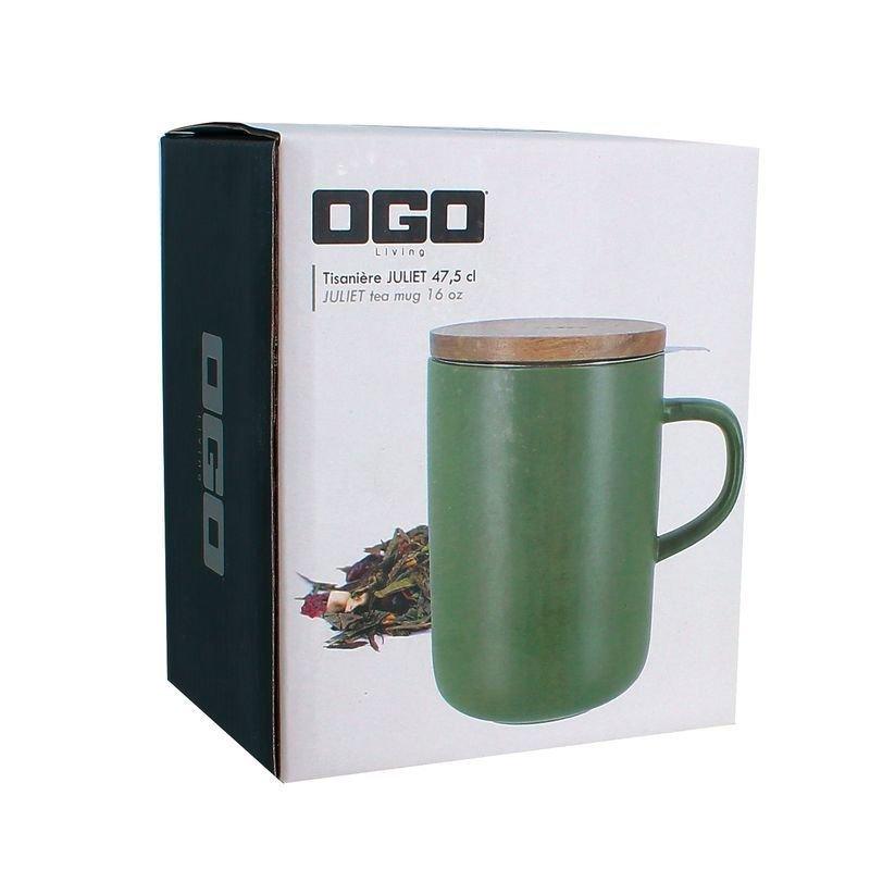 OGO Living |Juliet Kaki | Kruidenthee Mok en Deksel