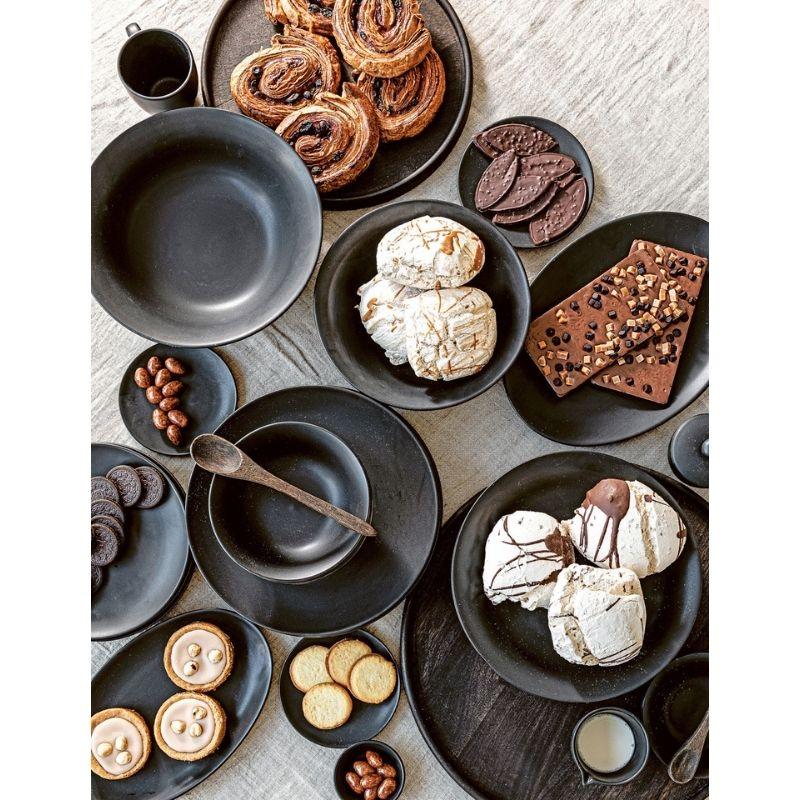 Vtwonen | Mok met oor | Porselein | Mat zwart | 250 ml