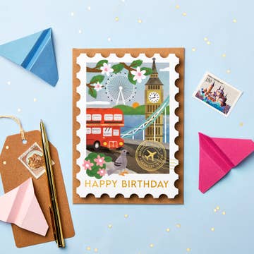 Carte Joyeux anniversaire | Londres
