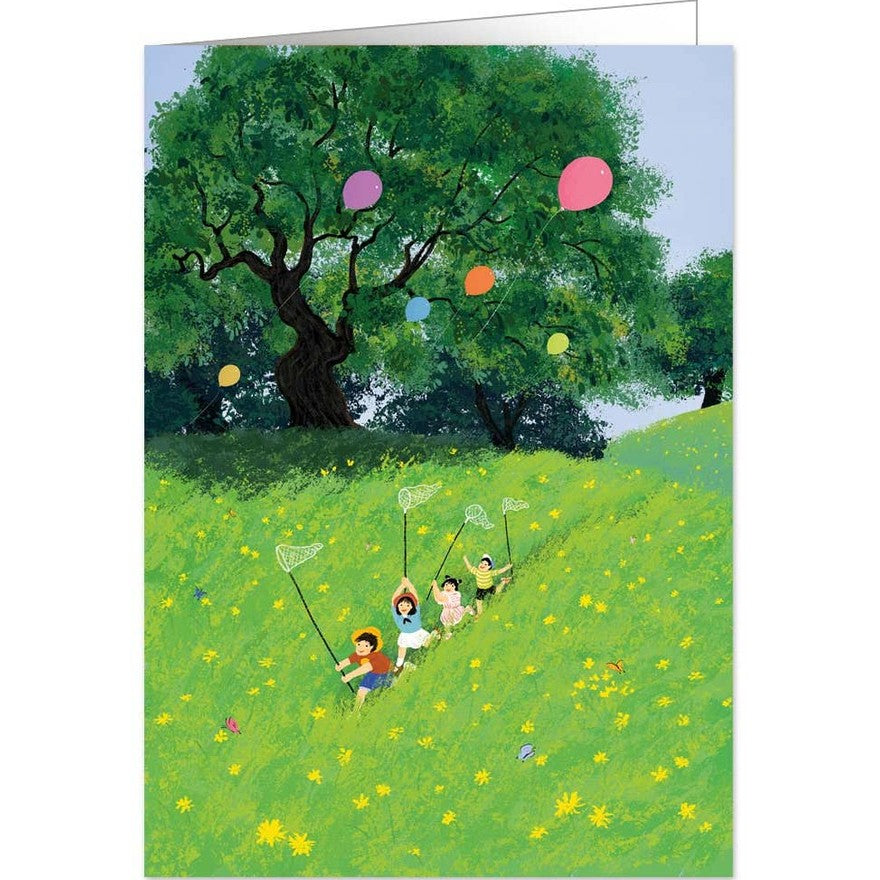 Kaart Playing In The Field