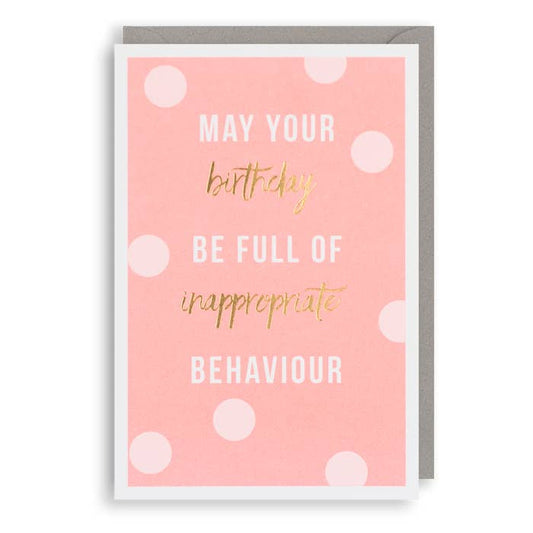 Kaart Inappropriate Behaviour