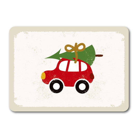 Kaart Picking Up a Christmas Tree