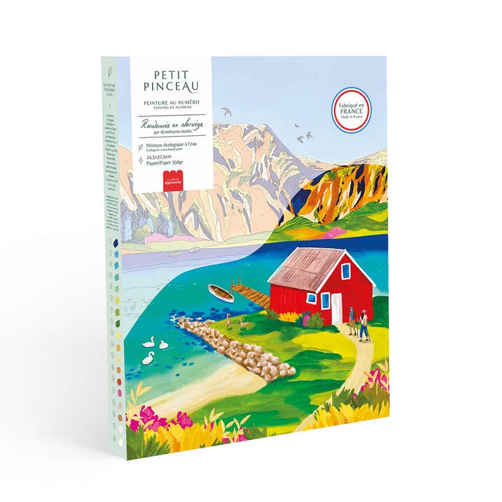 La peinture épicerie de la petite épicerie par chiffres