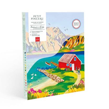 La peinture épicerie de la petite épicerie par chiffres
