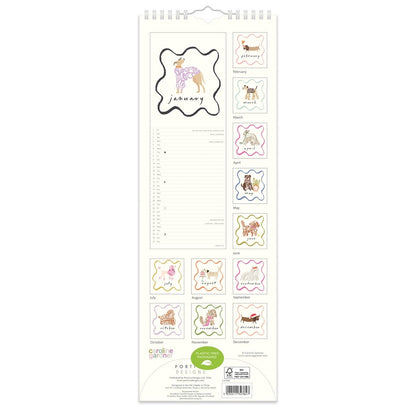 Caroline Gardner 2027 Dogs Slim Calendar