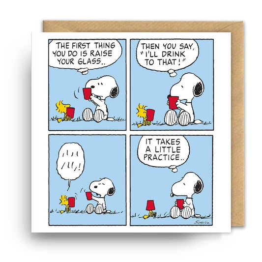 Carte Snoopy Richer votre verre