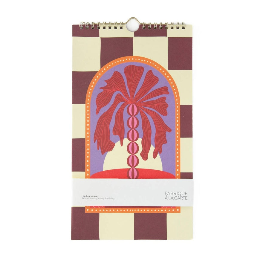 Verjaardagskalender Palmtree Checkered