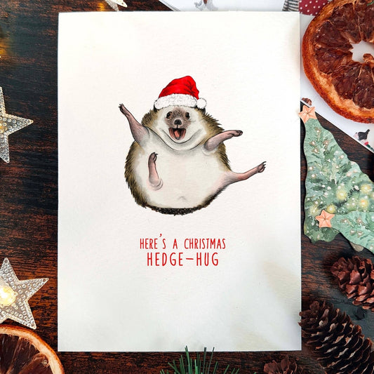 Kaart Christmas Hedge-Hug