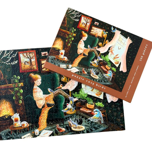 Esther Bennink Cosy Birds Puzzel 500 Stukjes