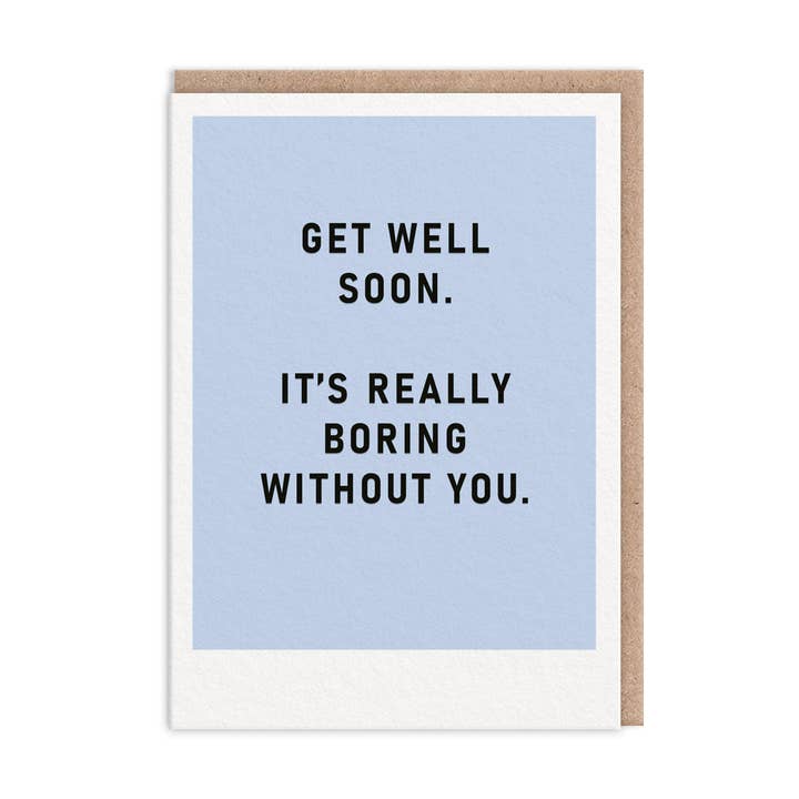 Kaart Get Well Soon