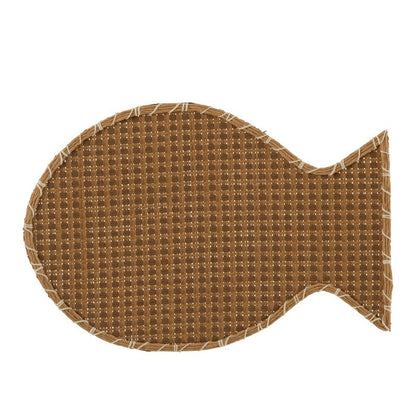 J-Line Placemat Vis  Bruin