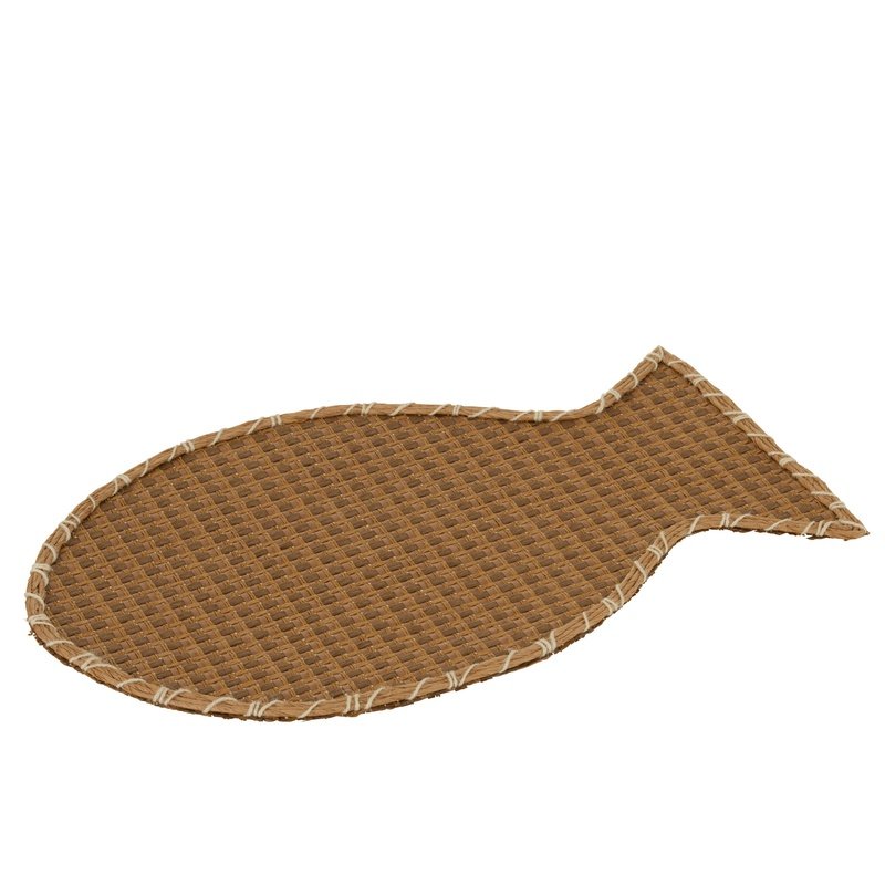 J-Line Placemat Vis  Bruin