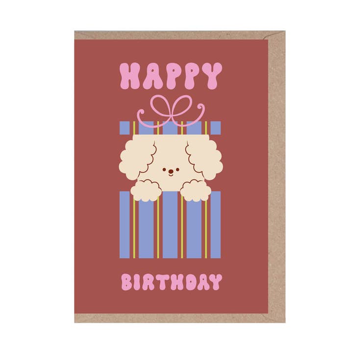 Kaart Happy Birthday Cute Dog