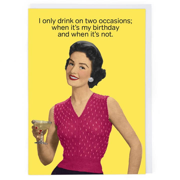 Kaart A Drink On Two Occasions