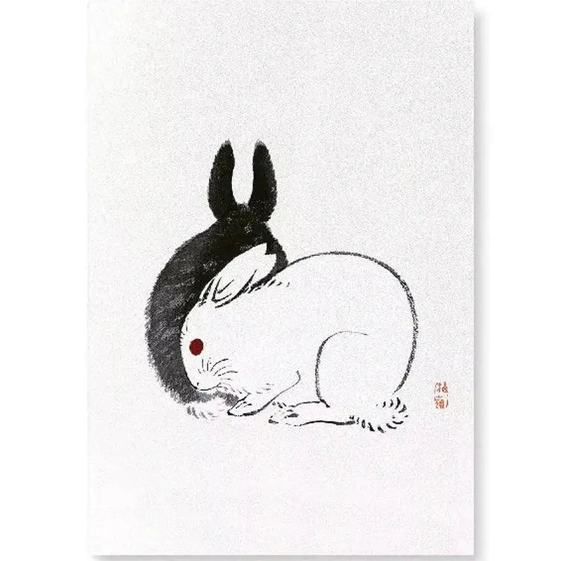 Couple de lapins A4 imprimer